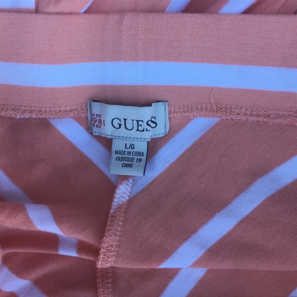 Guess Maxi Skirt Chevron & Stripe Peach - Picture 3 of 4